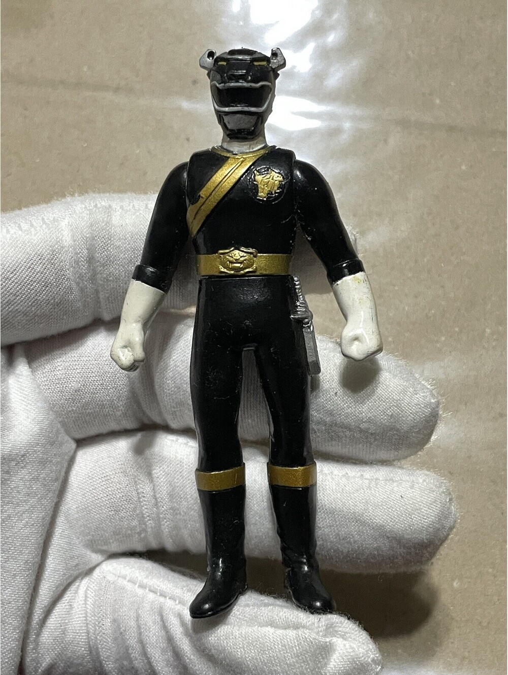Gao Black Iron Bison Ranger Sofubi 5” Figure Gaoranger Wild Force Bandai 2001